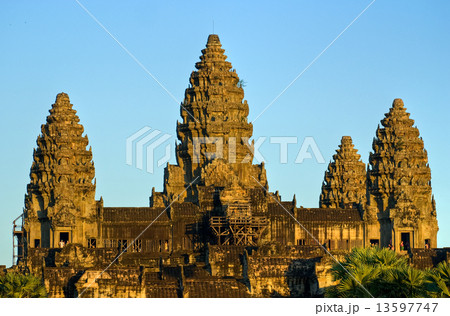 Angkor Wat at sunset, cambodia. 13597747