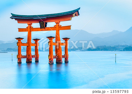 Miyajima Torii gate, Japan. 13597793
