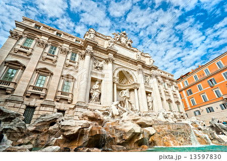 The Famous Trevi Fountain , rome, Italy. 13597830