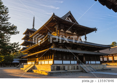 Horyu-ji Temple in Nara, Japan 13597846