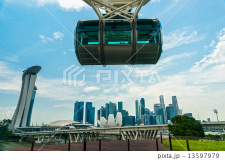Singapore city skyline at sunset. Singapore city skyline at sunset. 13597979