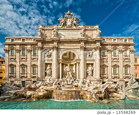 The Famous Trevi Fountain , rome, Italy. 13598269