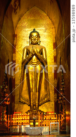 Buddha inside Ananda Temple, Bagan, Myanmar.. Buddha inside Ananda Temple, Bagan, Myanmar.. 13598989