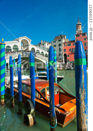 Venice, italy - March 05, 2011: Peoples watching the Grand Canal 13599037