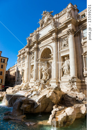 The Famous Trevi Fountain, rome, Italy. The Famous Trevi Fountain, rome, Italy. 13599201