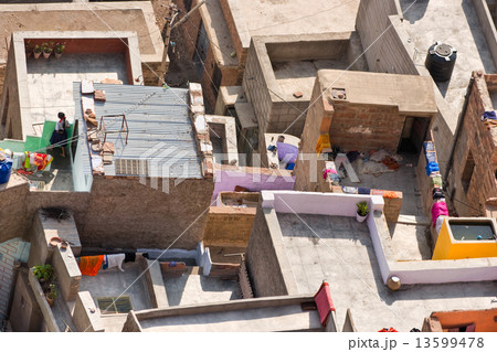 Roof of Jodhpur, the blue city. 13599478
