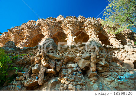 Park Guell in Barcelona, Spain. 13599520