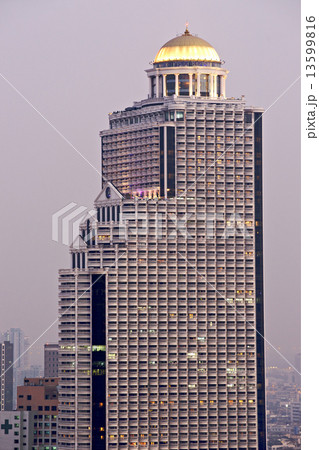 State Tower after sunset, bangkok, Thailand.. 13599816