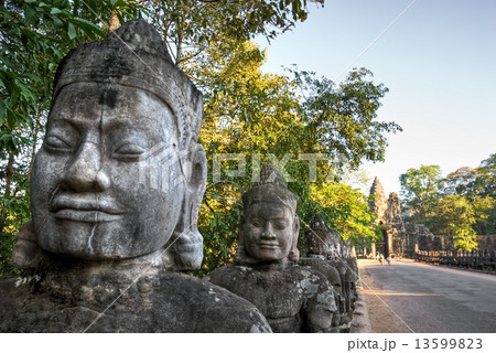Main entrance of Angkor Thom, Cambodia 13599823