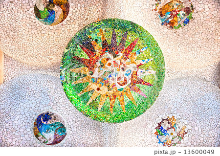 Park Guell in Barcelona, Spain. 13600049