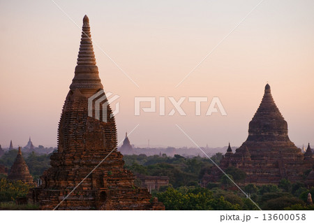Bagan at Sunset, Myanmar. Bagan at Sunset, Myanmar. 13600058