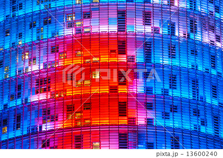 BARCELONA, SPAIN - DECEMBER 19: Torre Agbar on Technological Dis BARCELONA, SPAIN - DECEMBER 19: Torre Agbar on Technological Dis 13600240