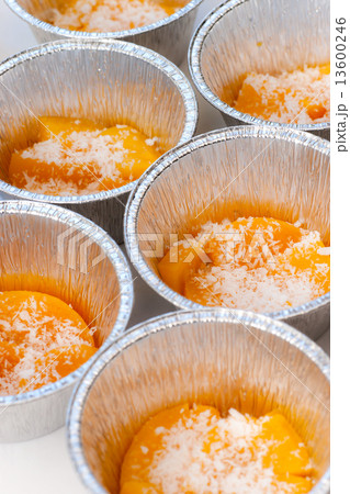 Italian dessert panna cotta . 13600246