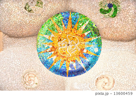 Park Guell in Barcelona, Spain. Park Guell in Barcelona, Spain. 13600459