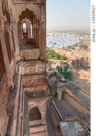 View of Jodhpur, the blue city. 13600627