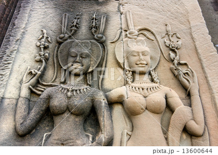 Apsara, Angkor Wat. Cambodia. Apsara, Angkor Wat. Cambodia. 13600644