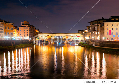 Ponte Vecchio at night, Florence. 13600948