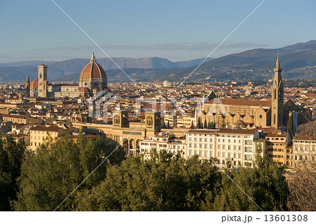 Florence, view of Duomo and Giotto's bell tower, and Santa croce Florence, view of Duomo and Giotto's bell tower, and Santa croce 13601308