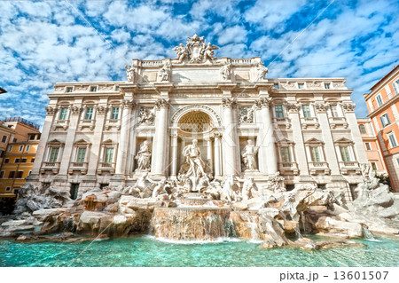 The Famous Trevi Fountain , rome, Italy. The Famous Trevi Fountain , rome, Italy. 13601507