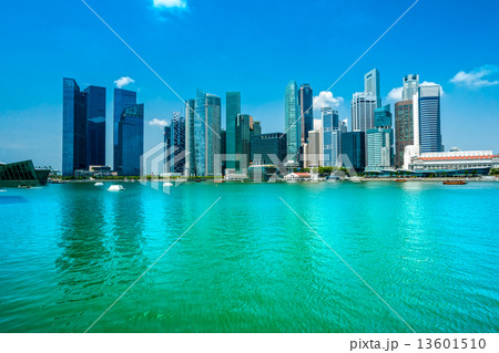 Singapore city skyline at sunset. 13601510