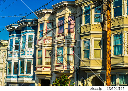 Colorful Victorian homes in San Francisco, 13601545
