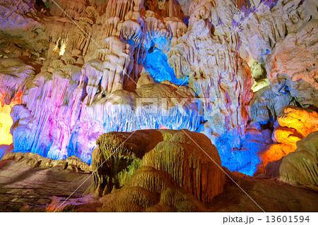 Beautiful Caves in Halong Bay, Vietnam. Unesco World Heritage Si Beautiful Caves in Halong Bay, Vietnam. Unesco World Heritage Si 13601594