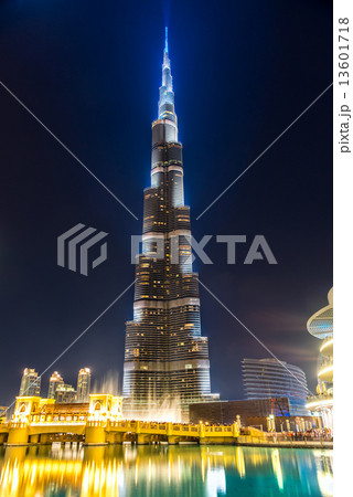 DUBAI, UAE - FEBRUARY 10: Burj Khalifa facade on February 10, 20 13601718