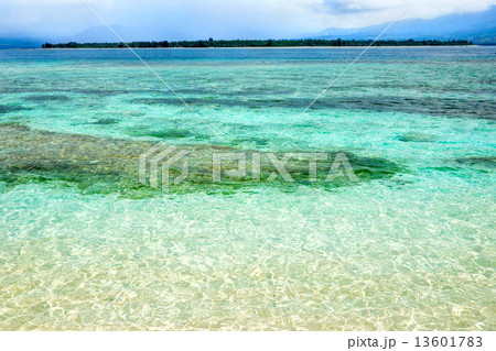 Gili Air, view from Gili Meno, Indonesia. 13601783