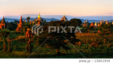 Bagan at Sunset, Myanmar. Bagan at Sunset, Myanmar. 13601956