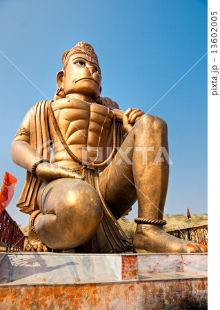 Great bronze Hanuman statue near Delhi, India. 13602005