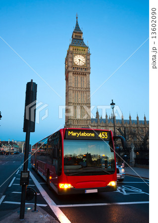 The Big Ben, the House of Parliament and the Westminster Bridge 13602090