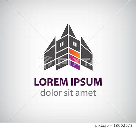 vector creative building construction, house 13602673