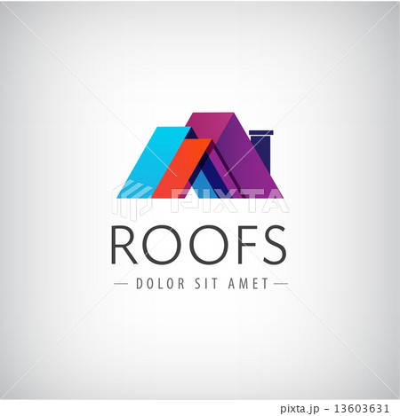 vector roofs, house icon, logo isolated 13603631