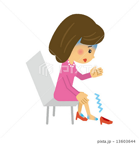 女性　冷え性　冷え症　症状　冷性【二頭身・シリーズ】 13603644