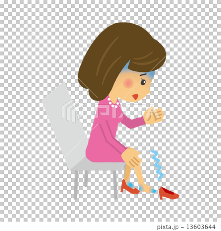 女性　冷え性　冷え症　症状　冷性【二頭身・シリーズ】 13603644