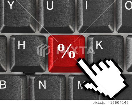 Computer keyboard with percent key 13604145
