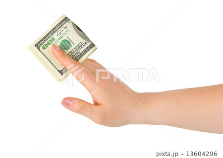Hand giving money Hand giving money 13604296