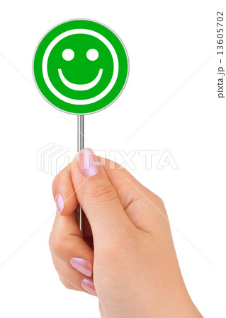 Smile sign in hand Smile sign in hand 13605702