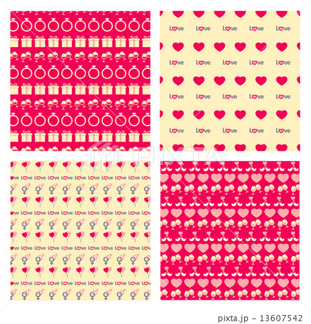 Love Seamless pattern set  13607542