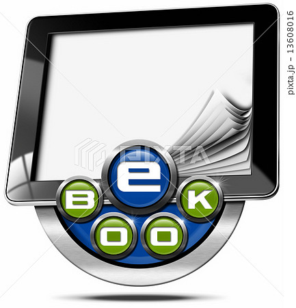 E-Book Symbol with Tablet Computer 13608016