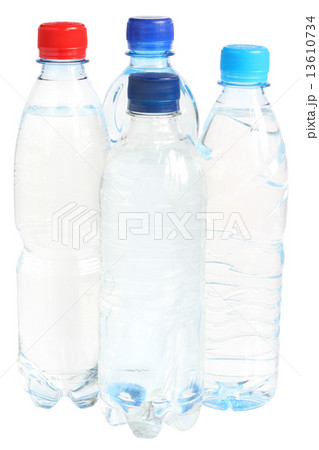 Set small bottle with mineral water 13610734