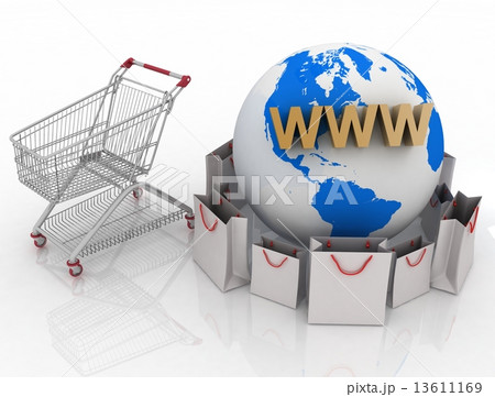 3d shopping on Earth in Internet 3d shopping on Earth in Internet 13611169