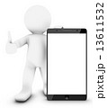 Little 3D Man with Smartphone 13611532