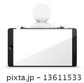Little 3D Man with Smartphone 13611533
