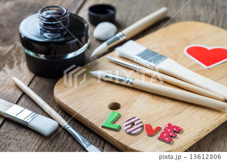 Love word on Blank instant photo 13612806