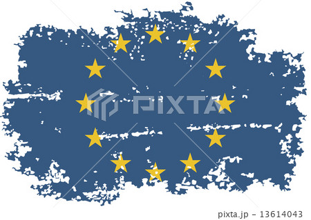 European Union grunge flag. Vector illustration. 13614043