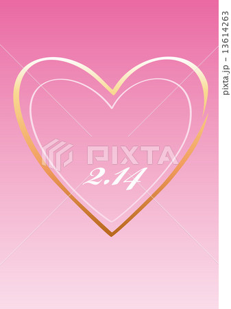 ハート　バレンタイン 13614263