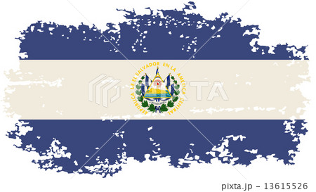 El Salvador grunge flag. Vector illustration. 13615526