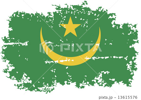 Mauritania grunge flag. Vector illustration. 13615576