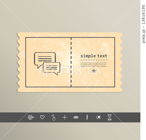Simple pixel icon dialog messages. Vector design 13616190